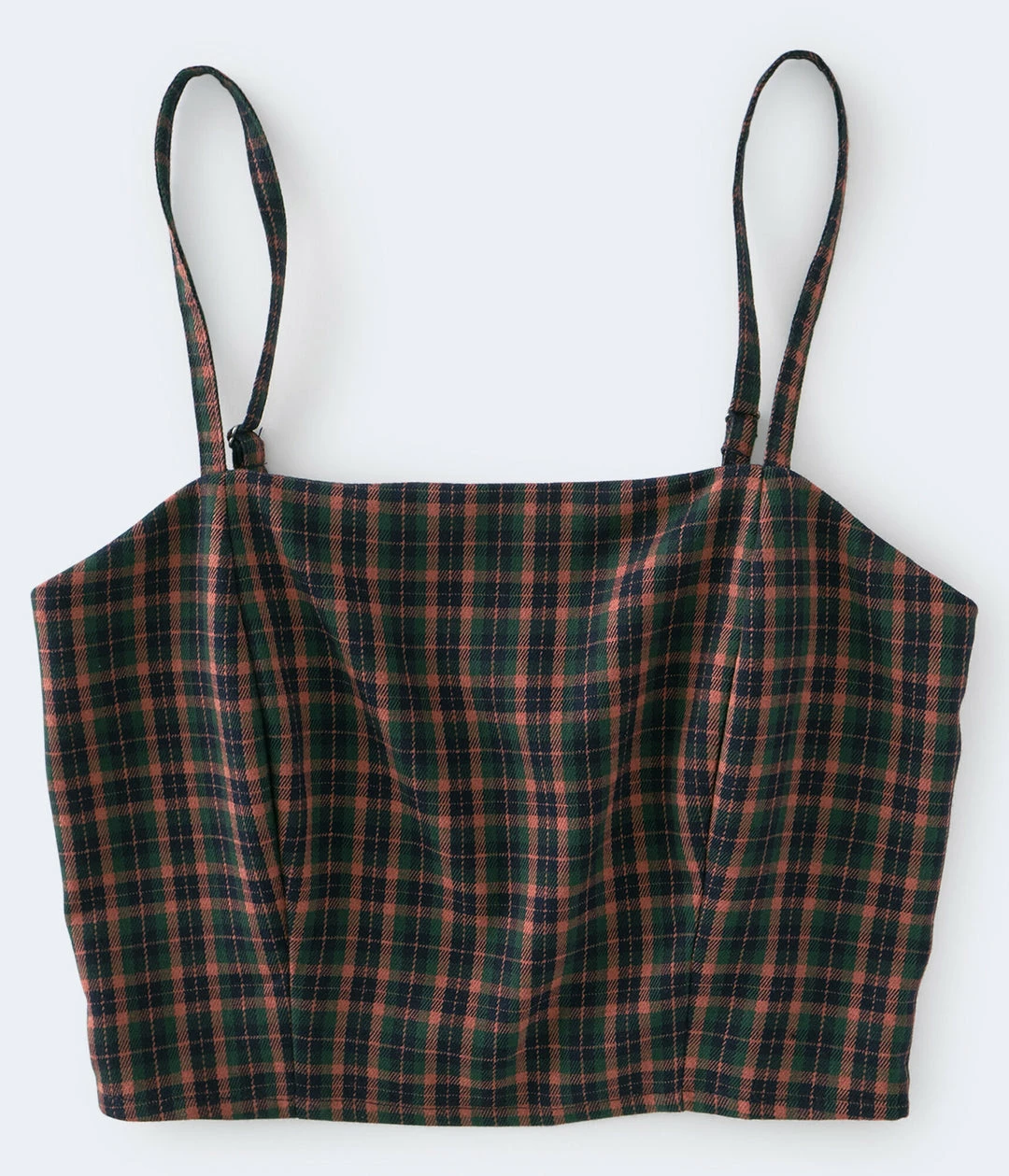 Aeropostale Women's Plaid Cropped Tank - Image 2