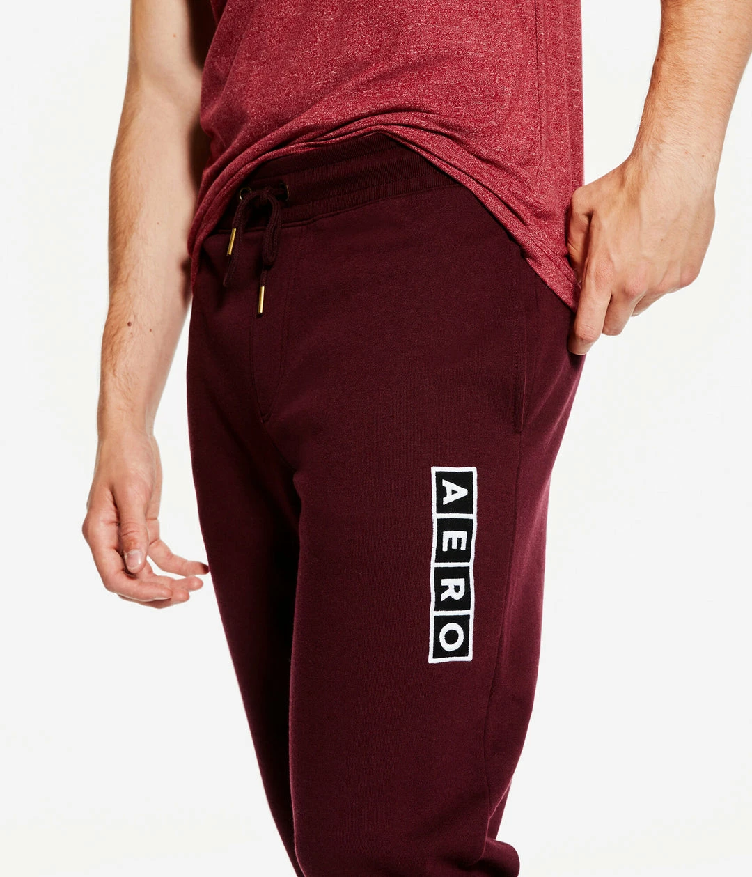 Aeropostale Men's Block Box Logo Heritage Jogger Sweatpants - Image 4