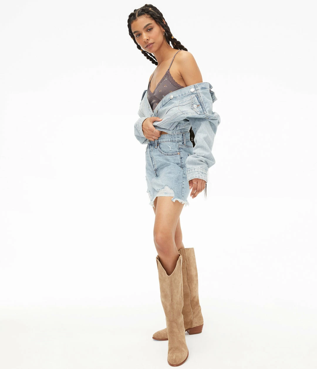 Aeropostale Women's Premium Air Denim High-Rise Mini Skirt - Image 2