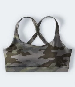 Aeropostale Women's Camo Crisscross Sports Bra