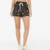 Aeropostale Women's Floral High-Rise Windbreaker Shorts