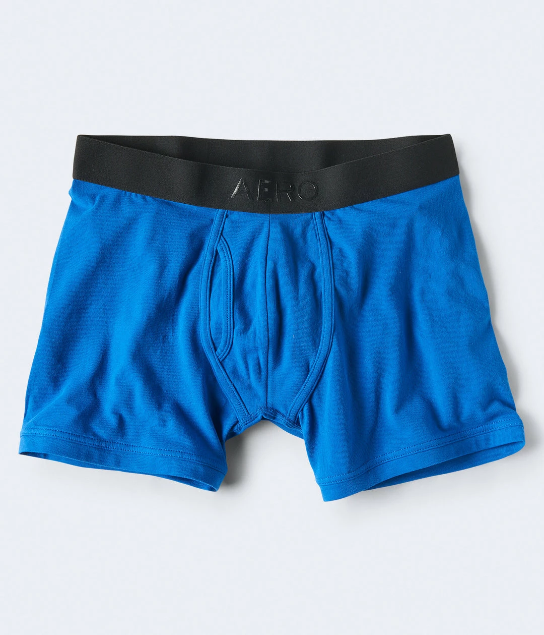 Aeropostale Mens Men's Solid Logo Knit Boxer Briefs Black - Image 3