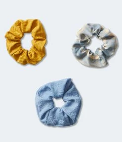 Aeropostale Women's Plaid Scrunchie 3-Pack