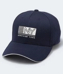 Aeropostale Men's Grid Logo Active Fitted Hat
