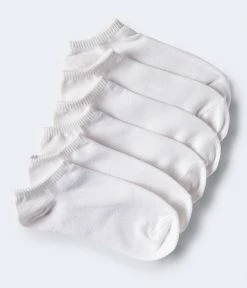 Aeropostale Women's 3-Pack Solid Ankle Socks White