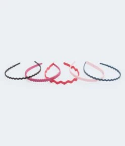 Aeropostale Women's Wavy Hard Headband 5-Pack