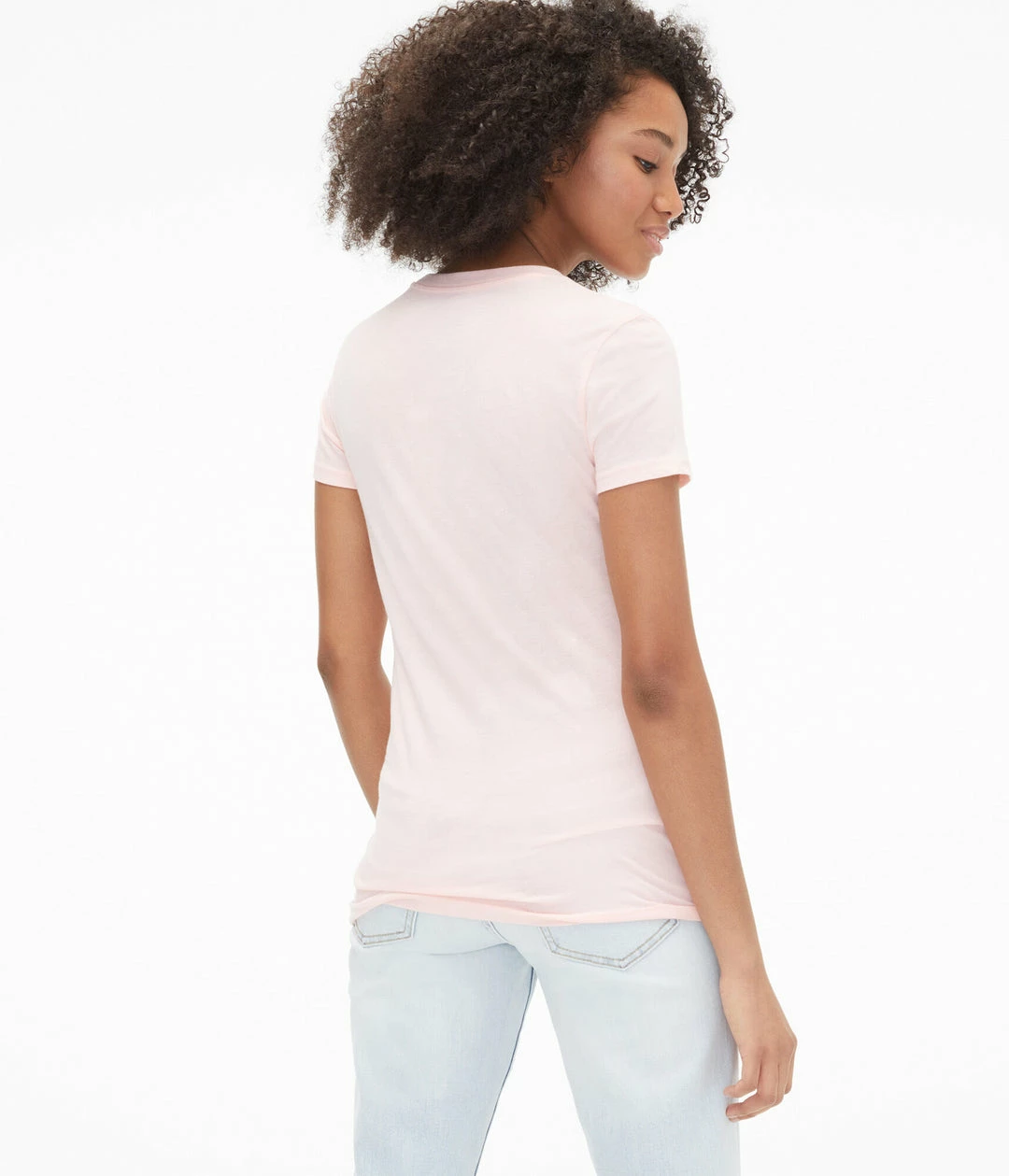 Aeropostale Women's Flocked Rose Graphic Tee - Image 3