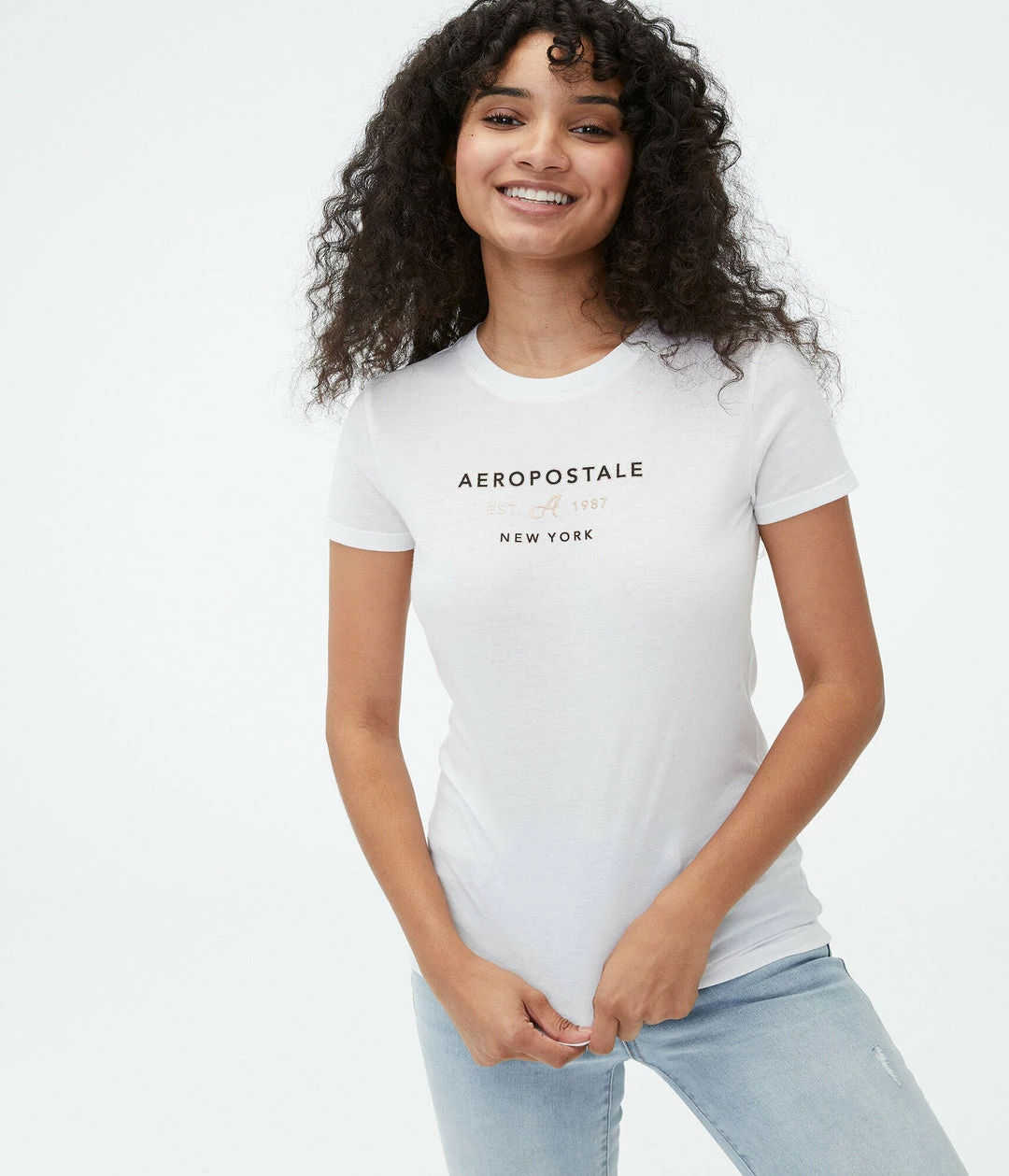 Aeropostale Women's New York Foil Graphic Tee