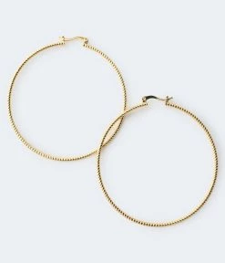 Aeropostale Women's Knobby Hoop Earrings