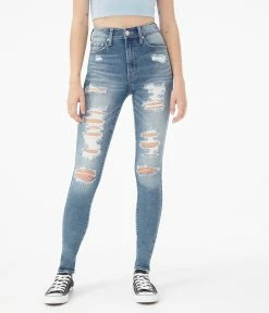 Aeropostale Women's Premium Seriously Stretchy Super High-Rise Jegging