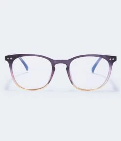Aeropostale Women's Rounded Square Blue Light Glasses