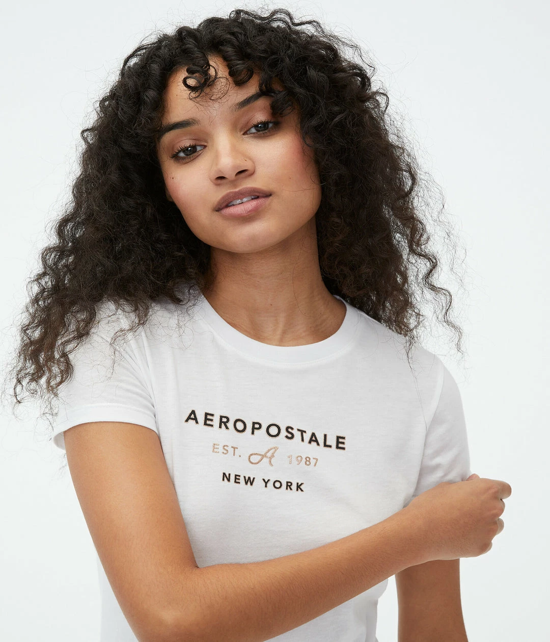 Aeropostale Women's New York Foil Graphic Tee - Image 2