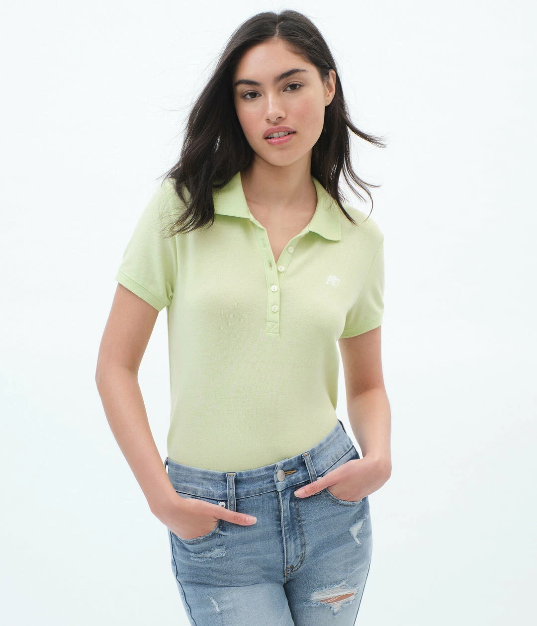 Aeropostale Womens Solid A87 Pique Polo - Image 6