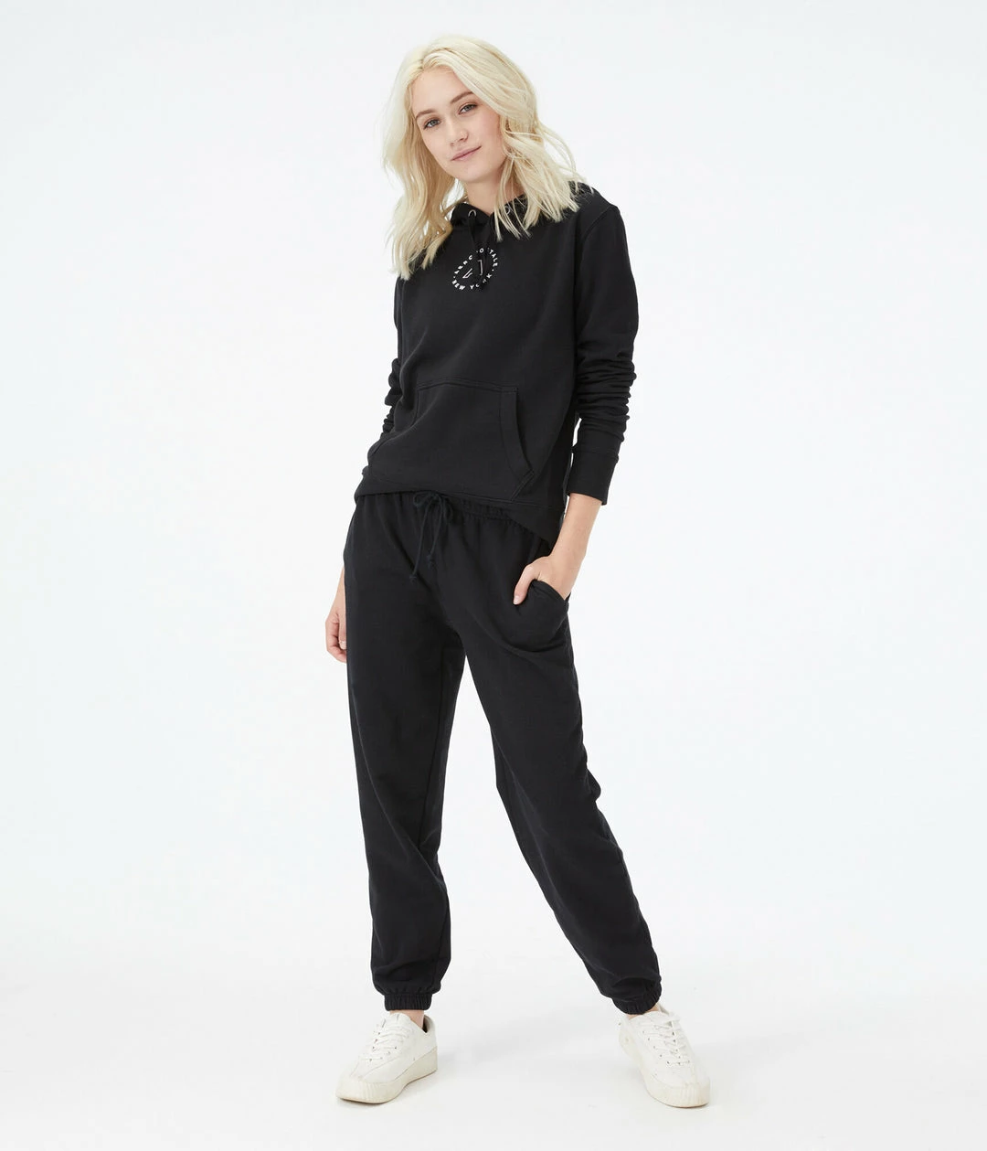 Aeropostale Women's Slouchy High-Rise Cinched Sweatpants - Image 2