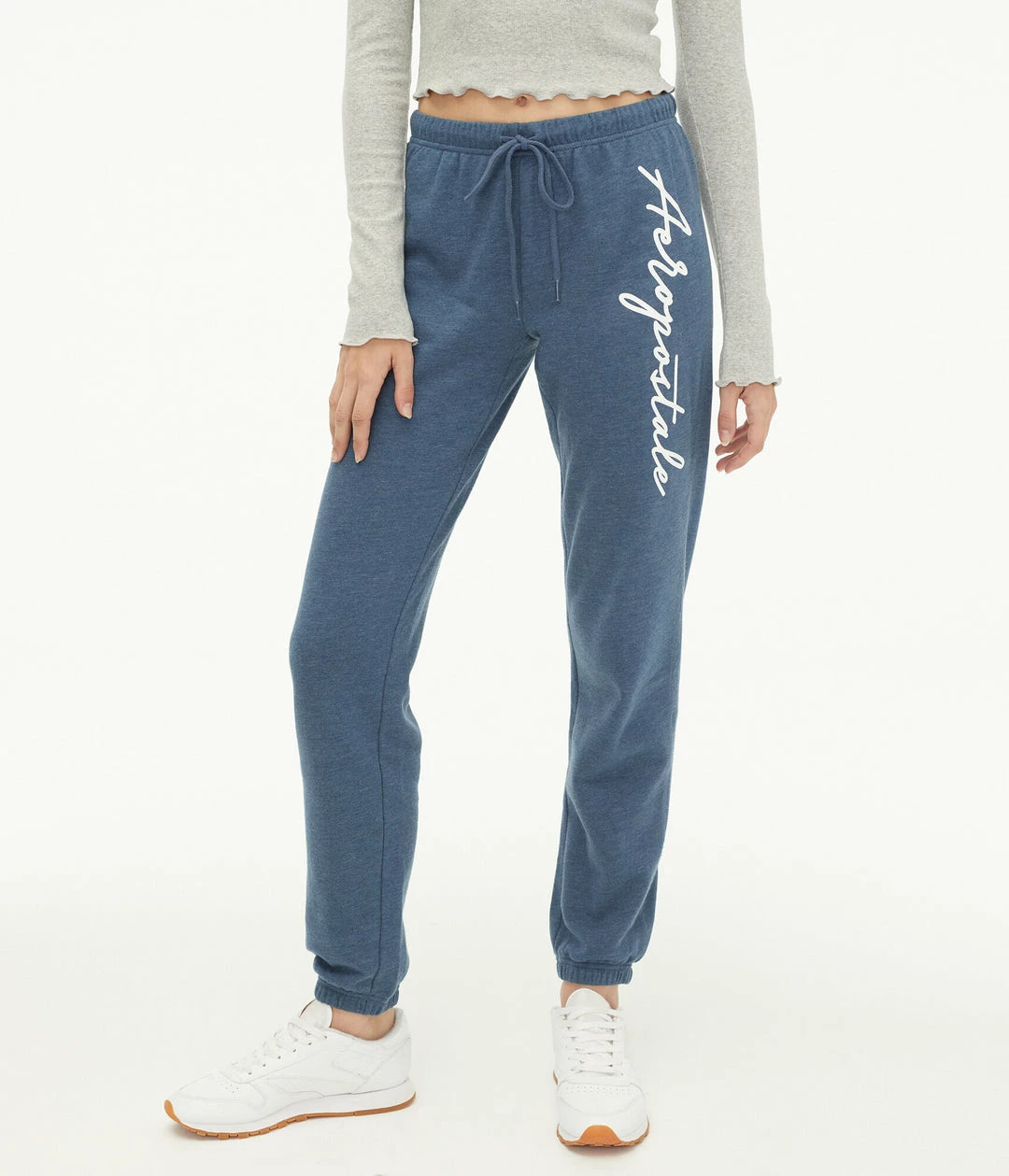 Aeropostale Women's Script Logo Cinched Sweatpants - Image 8