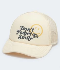 Aeropostale Men's Don't Forget To Smile Adjustable Trucker Hat