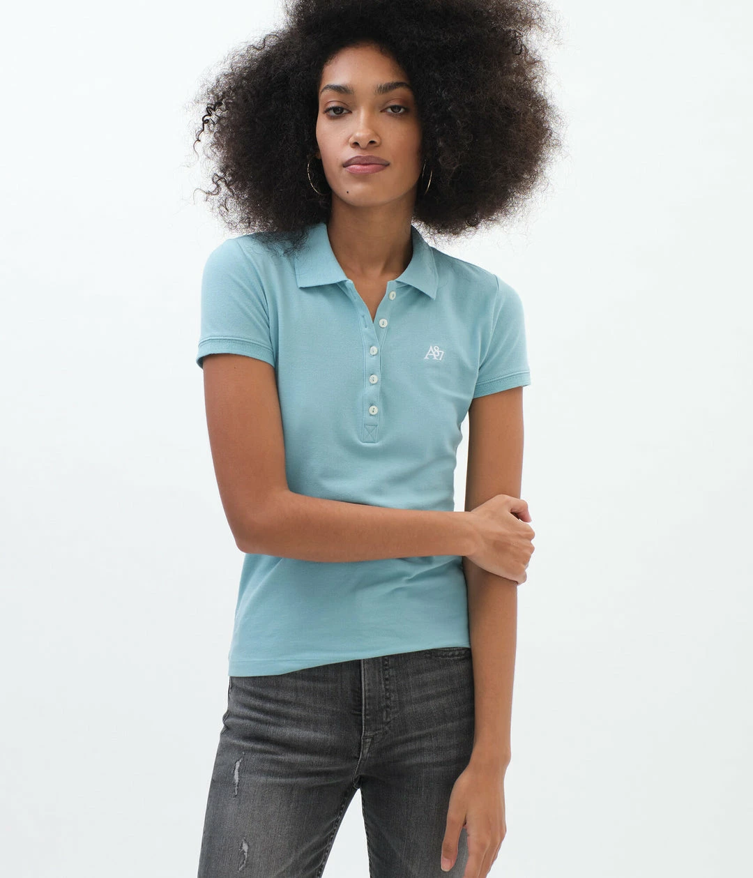 Aeropostale Womens Solid A87 Pique Polo - Image 14