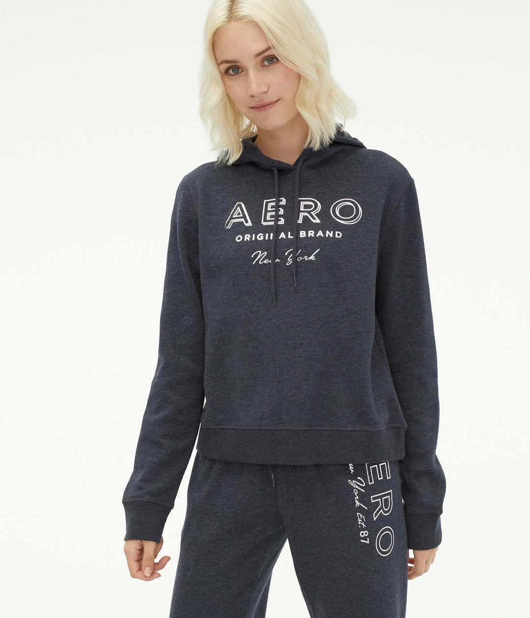 Aeropostale Women's Original Brand Foil Pullover Hoodie - Image 8