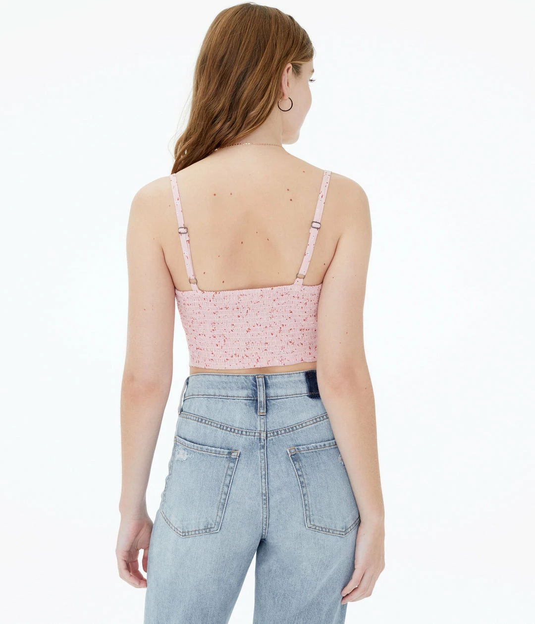 Aeropostale Women's Floral Cropped Corset Tank - Image 4
