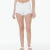 Aeropostale Womens High-Rise Denim Shorty Shorts