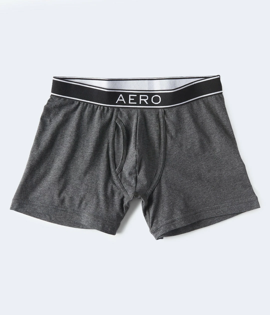 Aeropostale Mens Men's Solid Logo Knit Boxer Briefs Black - Image 2
