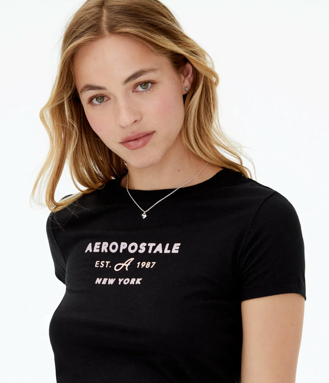Aeropostale Women's New York Foil Graphic Tee - Image 5