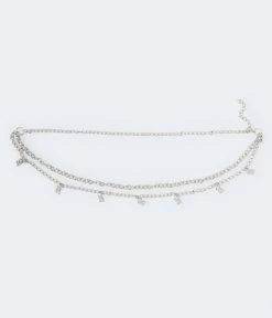 Aeropostale Women's Butterfly Chain Belt