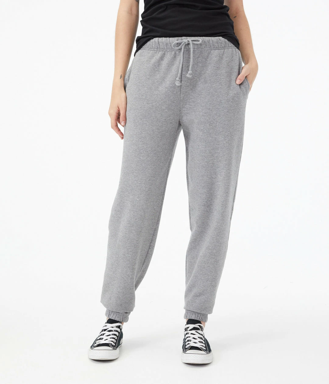 Aeropostale Women's Slouchy High-Rise Cinched Sweatpants - Image 5