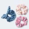 Aeropostale Women's Textured Stripe Scrunchie 3-Pack