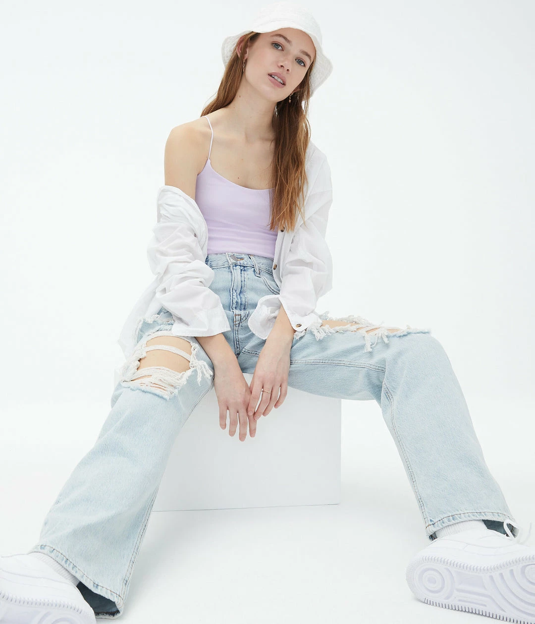 Aeropostale Women's Seriously Soft Cropped Bungee Cami - Image 2