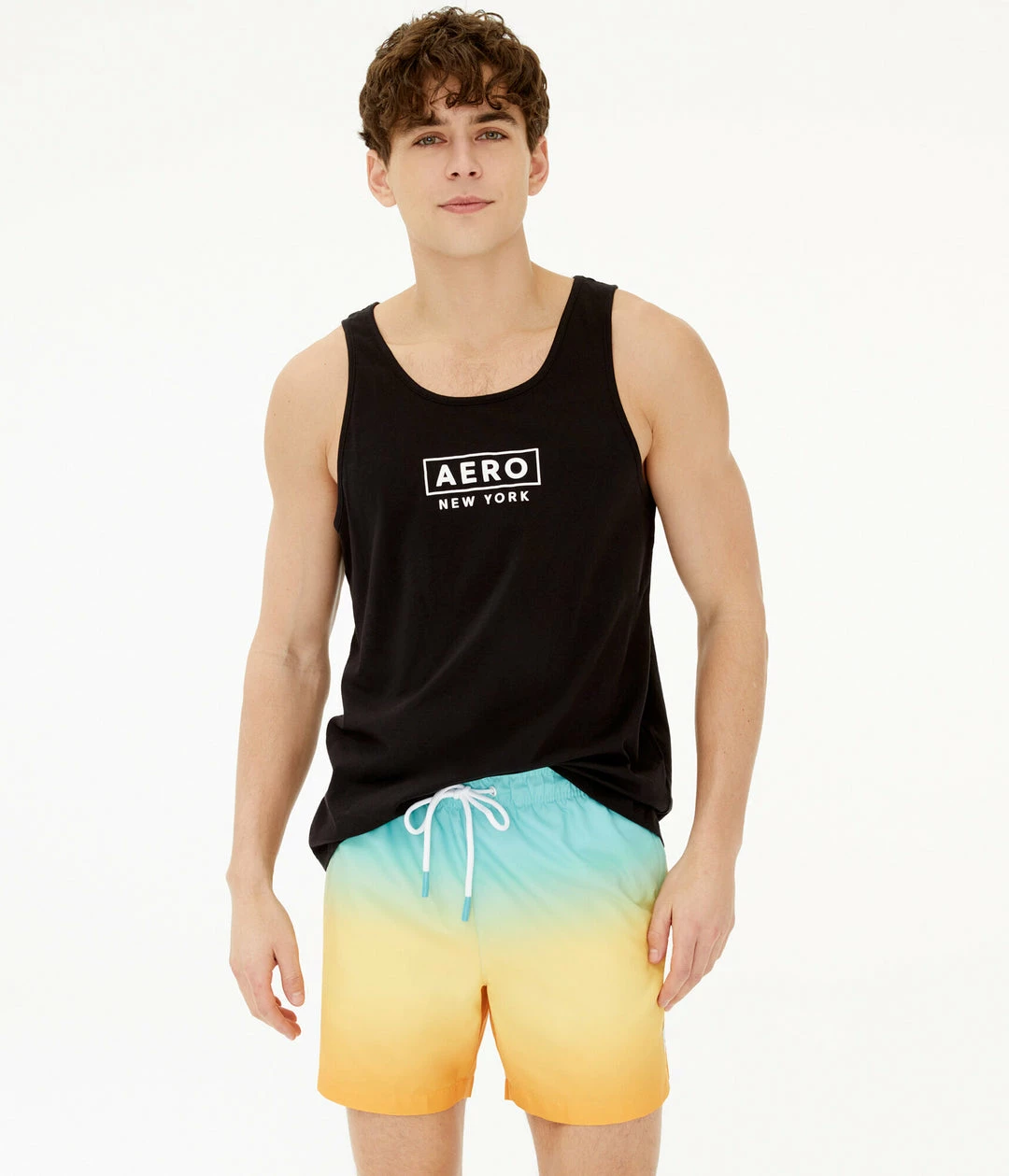 Aeropostale Men's Box Logo Muscle Tank