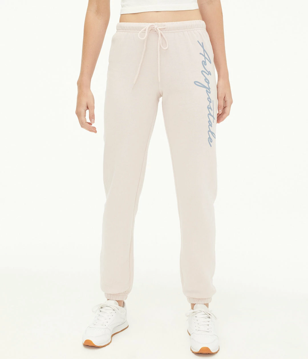Aeropostale Women's Script Logo Cinched Sweatpants