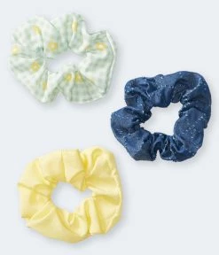Aeropostale Women's Floral Gingham Scrunchie 3-Pack