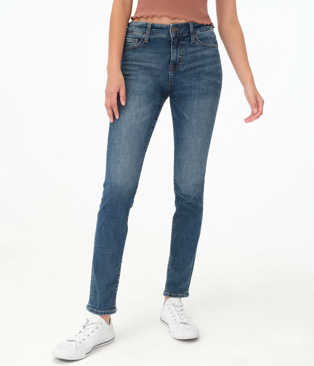 Aeropostale Women's Premium Seriously Stretchy Mid-Rise Skinny Jean