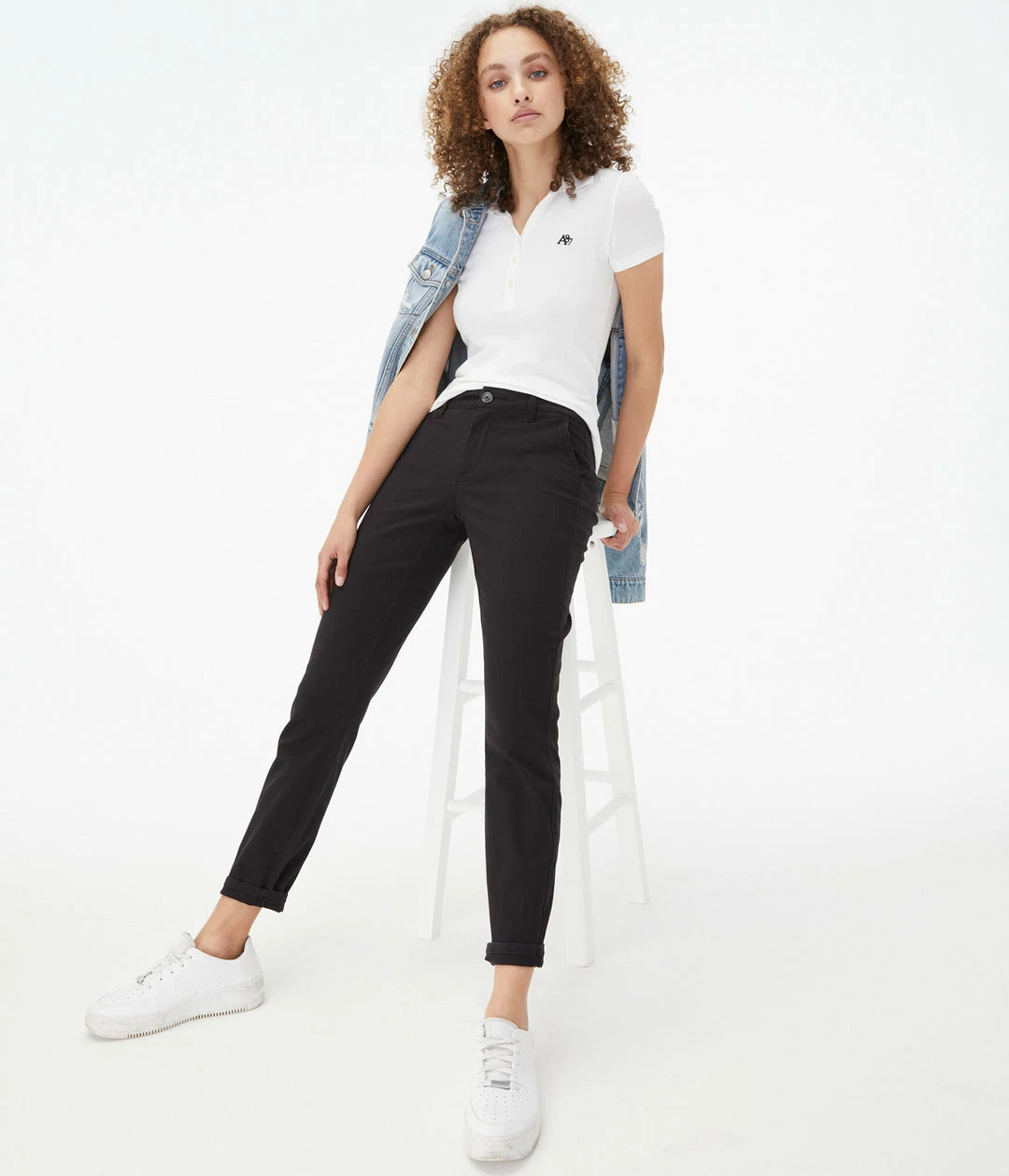 Aeropostale Women's Skinny Twill Pants - Image 5