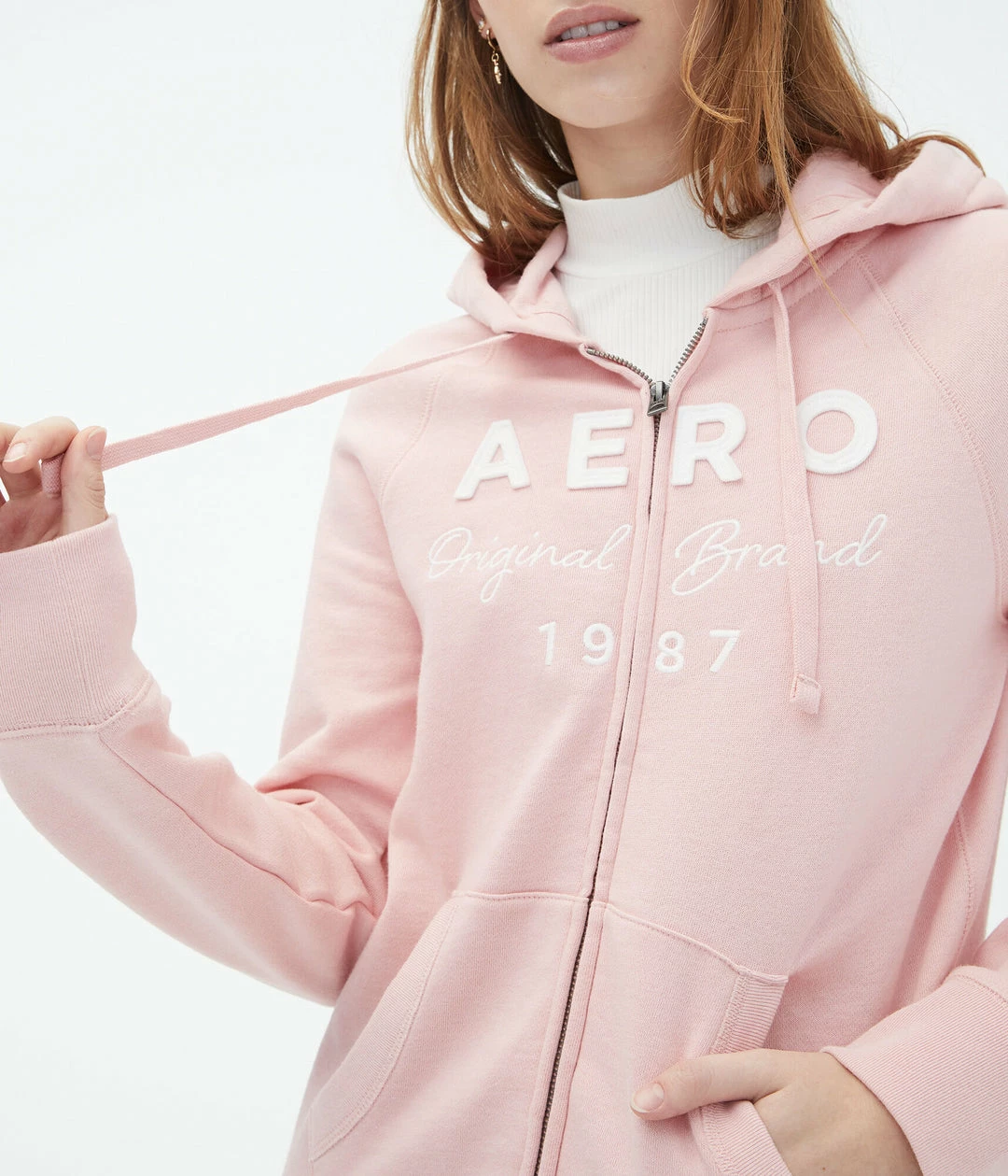Aeropostale Women's Original Brand Full-Zip Hoodie - Image 3