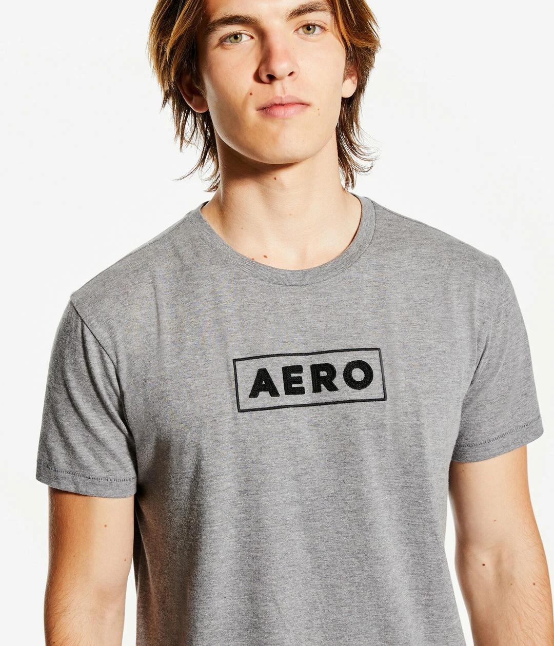 Aeropostale Men's Box Logo Appliquac Graphic Tee - Image 4