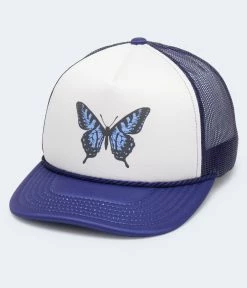 Aeropostale Men's Butterfly Adjustable Foam Trucker Hat