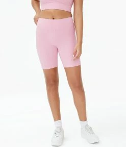 Aeropostale Women's Ribbed High-Rise Bike Shorts