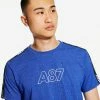 Aeropostale Men's A87 Logo Sleeve Tape Stretch Graphic Tee