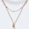 Aeropostale Women's Rose Necklace 3-Pack