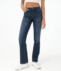 Aeropostale Women's Premium Seriously Stretchy Mid-Rise Bootcut Jean