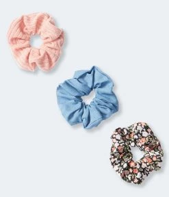 Aeropostale Women's Floral Scrunchie 3-Pack