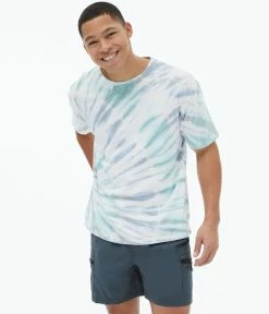 Aeropostale Men's Tie-Dye Loose Fit Crew Tee