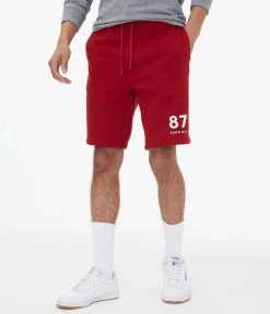 Aeropostale Men's Nyc 87 Heritage Fleece Shorts