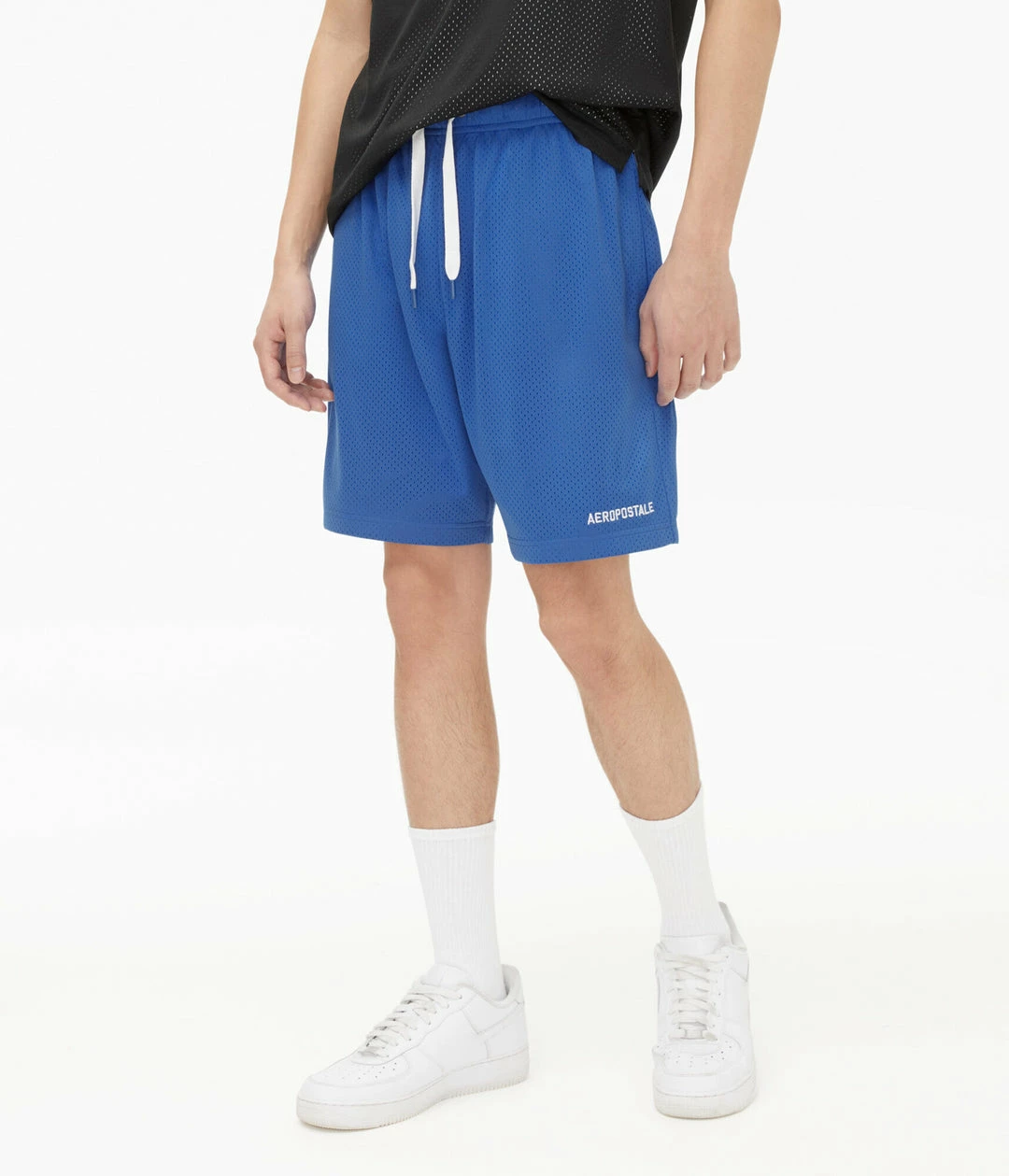 Aeropostale Men's Logo Mesh Shorts - Image 6