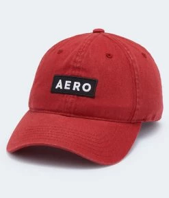 Aeropostale Men's Box Logo Adjustable Hat