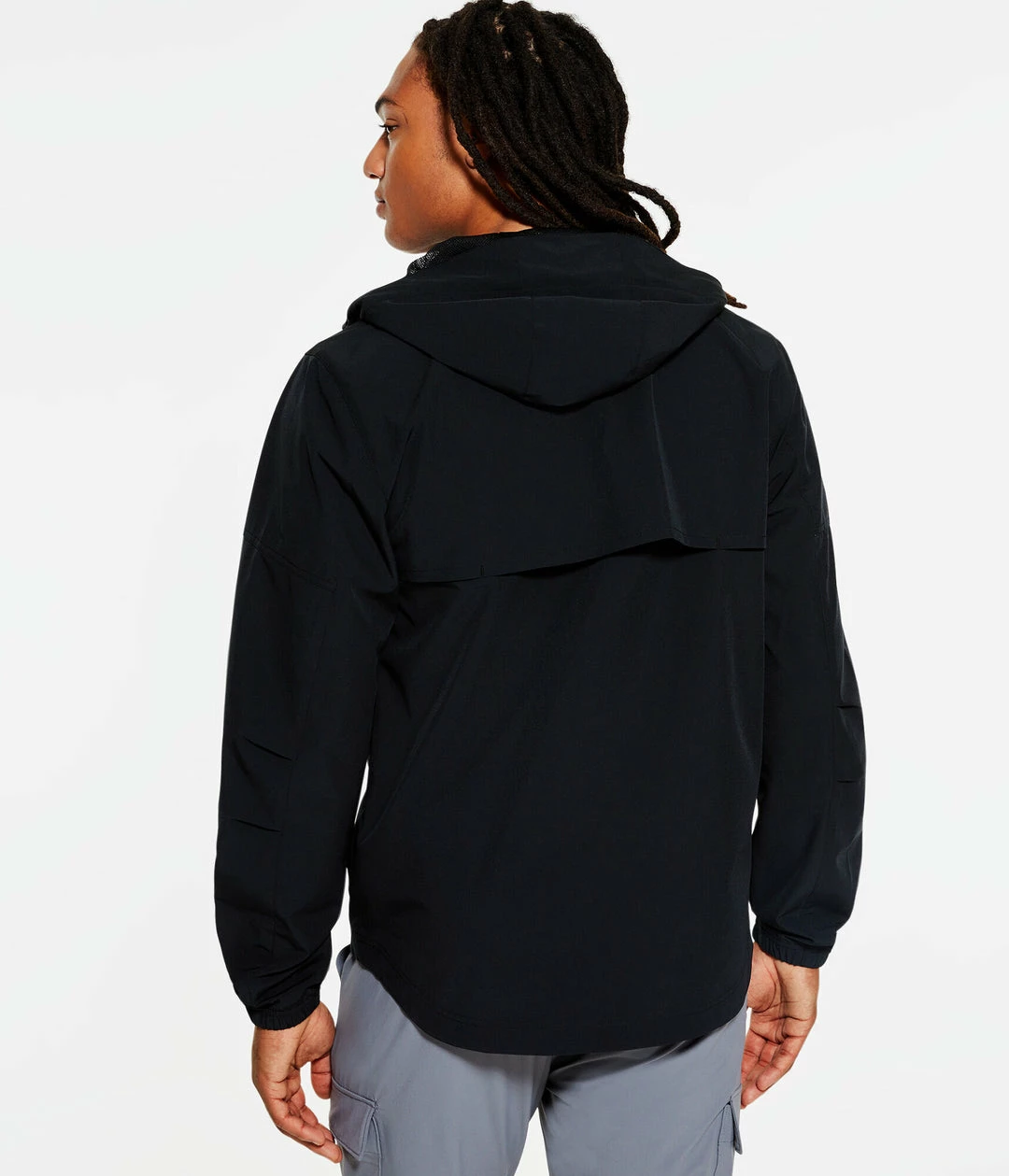 Aeropostale Men's Solid Hooded Windbreaker Jacket - Image 4
