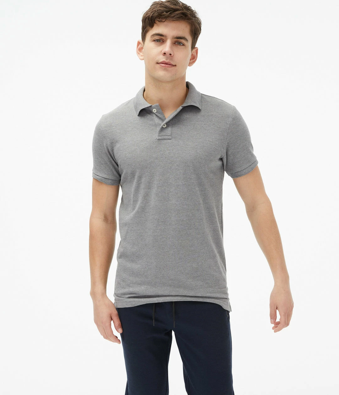Aeropostale Men's Solid Uniform Pique Polo