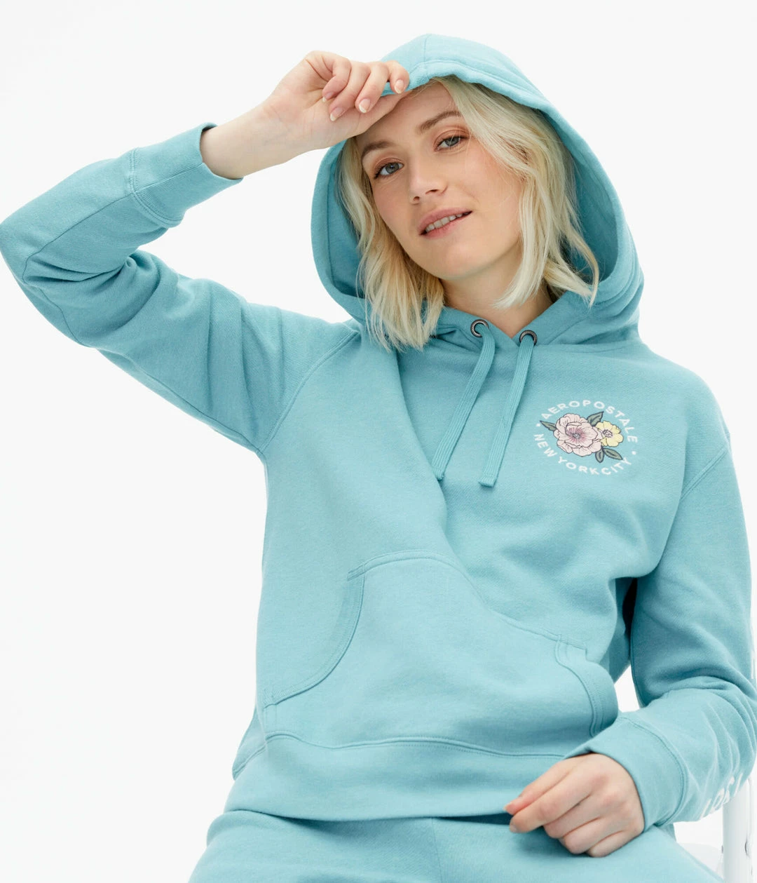Aeropostale Women's Floral Pullover Hoodie - Image 2